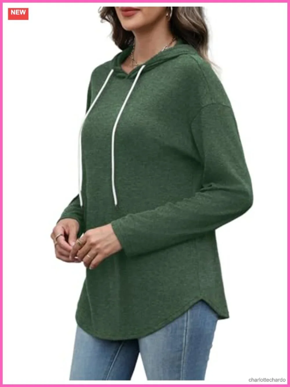 Women's Long Sleeve Crewneck Sweatshirt Pullover Casual Fall Winter Top